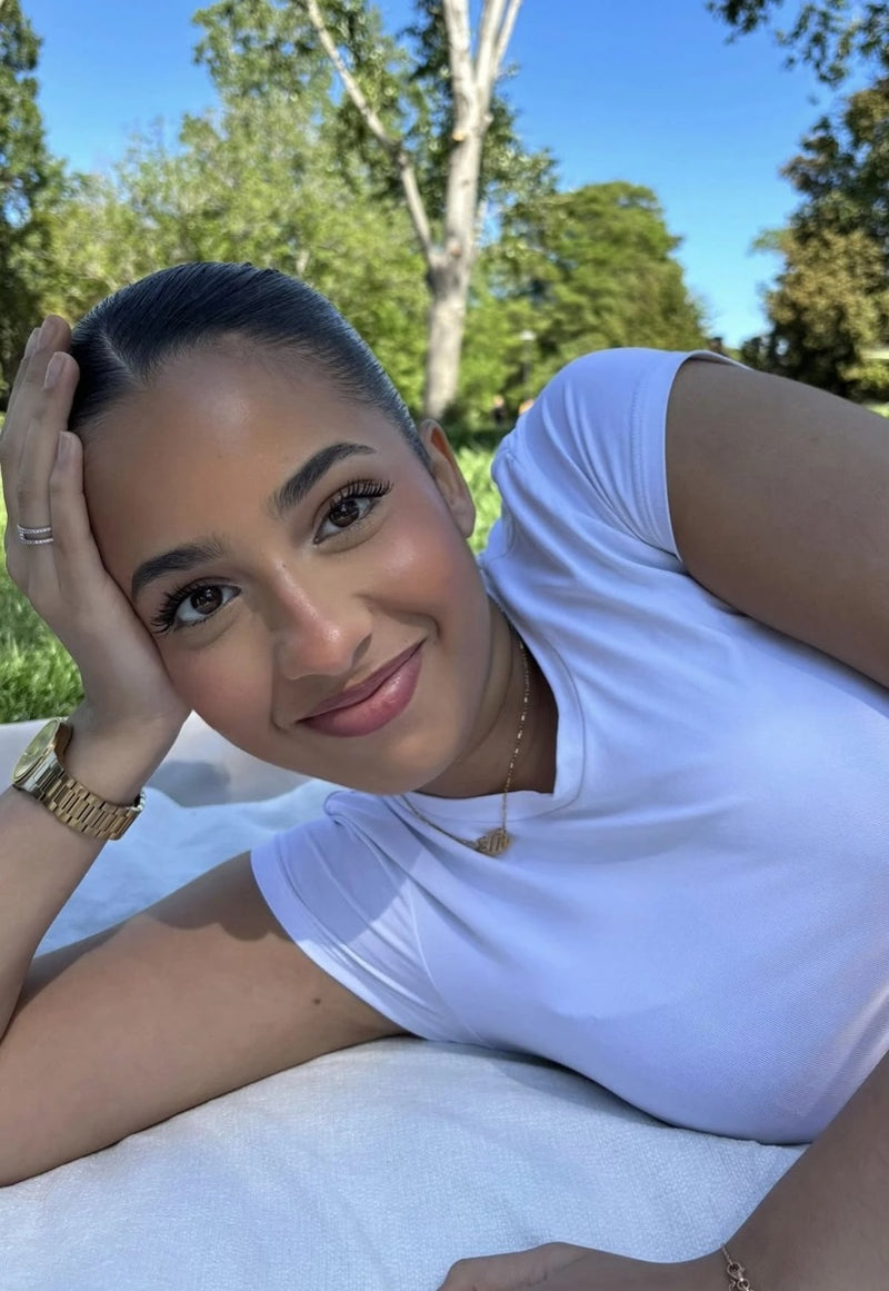 Radiant skin outdoors in natural light