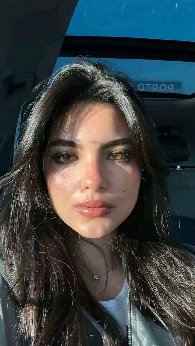 Dewy skin in soft daylight