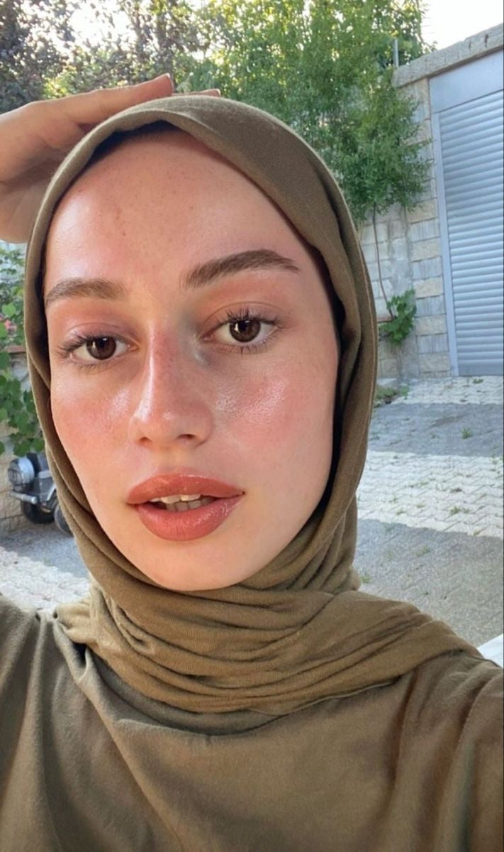 Dewy skin close-up
