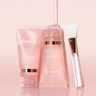 Glowé Collagen Night Wrapping Mask duo with applicator brush and serum drip